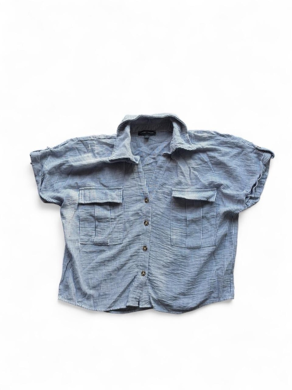 ✨ moa moa gingham button up shirt Size L✨